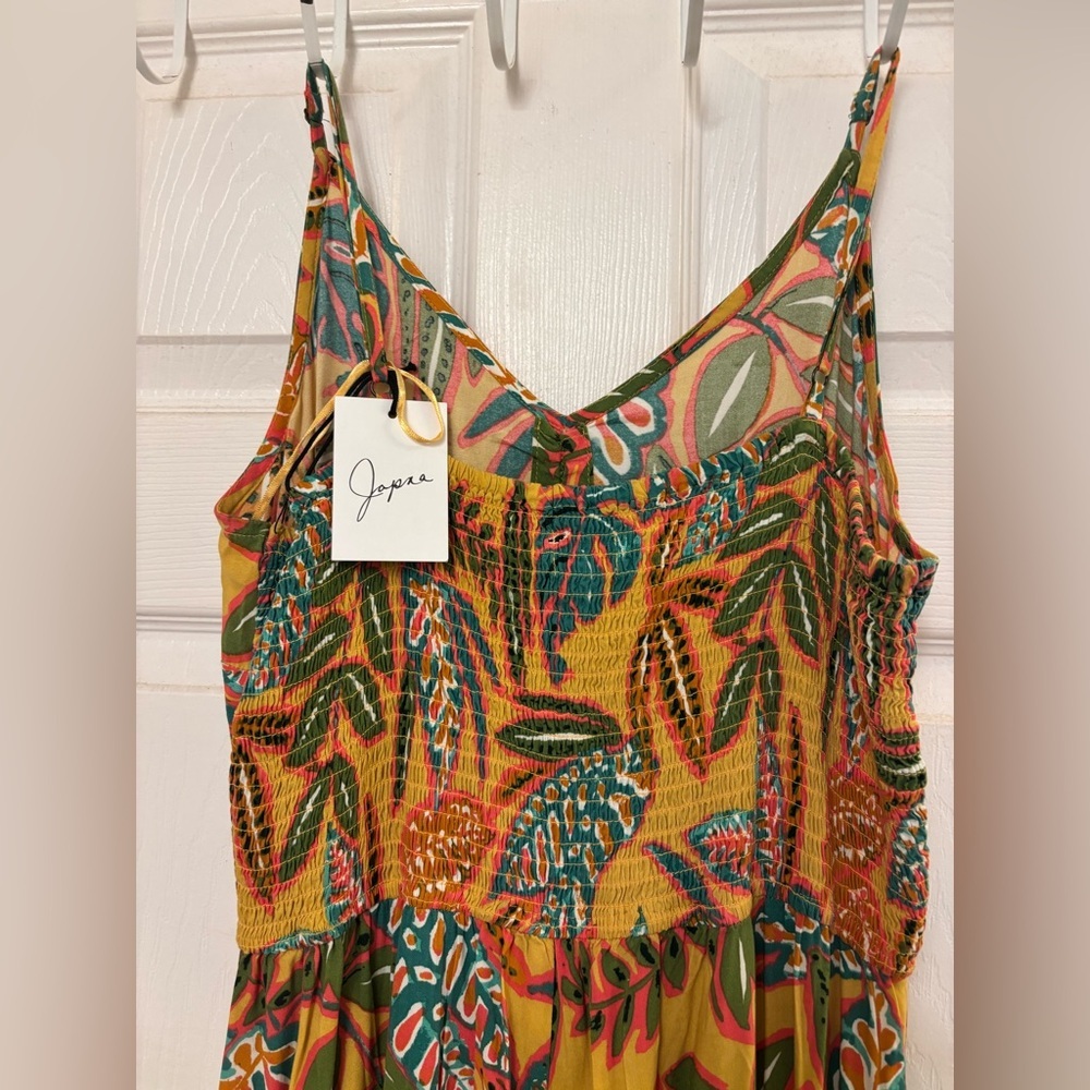 Japan Singh Tropical Print overalls